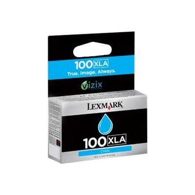 Lexmark Cartridge No. 100XLA - hoog rendement - cyaan - origineel - inktcartridge