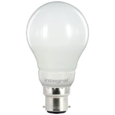 INTEGRAL LED ILA60B22O4.6N03KHEWA AMPOULE LED B22 OMNI DIRECTIONNEL 4,6 W 3000 K 470 LM FORME DE GLOBE ALUMINIUM/PLASTIC/VERRE/L