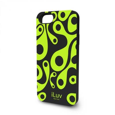 Coque silicone Iluv Aurora noire et jaune glow iPhone 5 / 5S
