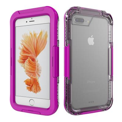 Coque silicone IP68 étanche pour iPhone 7 plus 5.5 pouces - Rose