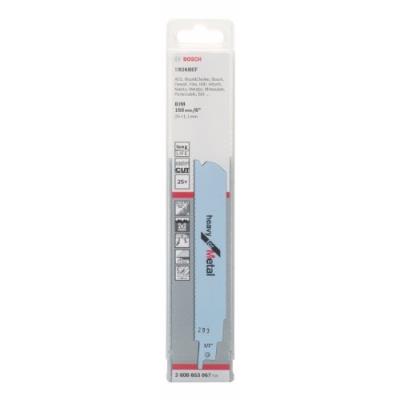 Bosch 2608653067 Lame De Scie Sabre S 926 Bef Heavy For Metal S 926 Bef Bim, Géométrie Des Dents 2 X 2 Brevetée Tôles Moyennes à