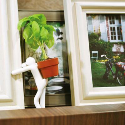 Bonhomme pot avec graines flexible rouge