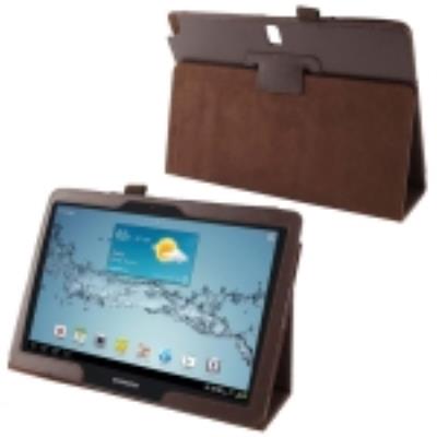 Galaxy Note 10.1 Coque Housse de Protection Cuir PU Marron  Texture Litchi