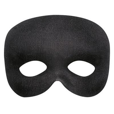 Demi-masque noir adulte taille unique