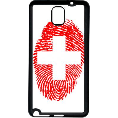 Coque samsung note 3 empreinte digitale drapeau suisse switzerland