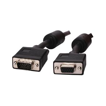 Câble VGA Mâle/mâle 2 Mètres - Noir, Pour Connexion écran, Projecteur, Etc.