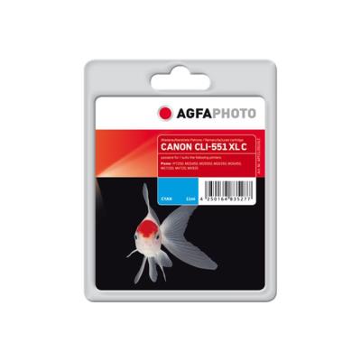 AgfaPhoto - cyaan - gereviseerd - inktcartridge (alternatief voor: Canon CLI-551XL)