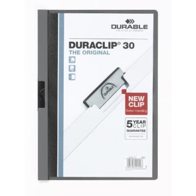 Durable duraclip 30 chemise de présentation à clip gris anthracite 2200 57