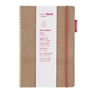 Transotype carnet de notes sensebook red rubber, modèle m, feuilles quadrillées 75020502