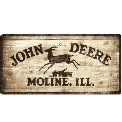 Plaque métallique John Deere