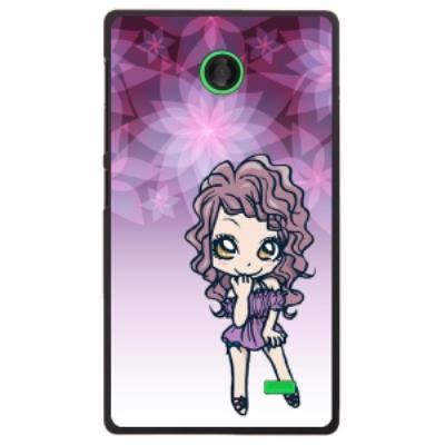 Coque rigide pour Nokia X avec impression Motifs manga fille violetta
