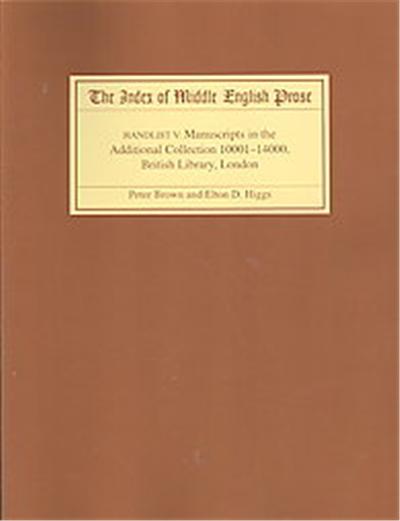 The Index of Middle English Prose H, The Index of Middle English Prose