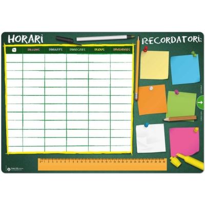 Sous - main Horari (Catalan)