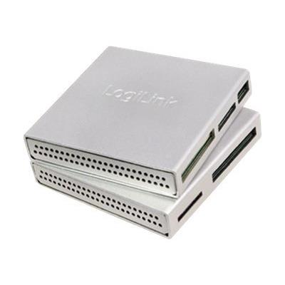 LogiLink Cardreader USB 2.0 All-in-One Alu - kaartlezer - USB 2.0