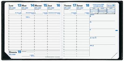 Recharge Agenda Exécutif 2010 Quo Vadis tranche dorée + répertoire amovible