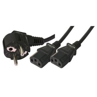 Chargeur et câble d'alimentation PC Nedis - Câble d'alimentation - CEE  7/7 (M) incliné pour IEC 60320 C13 - 10 A - 3 m - rond - blanc
