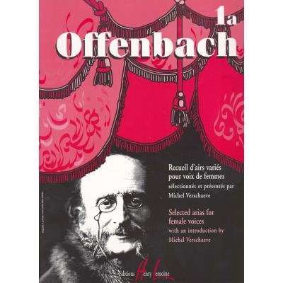 Partitions classique EDITION DELRIEU OFFENBACH JACQUES - RECUEIL D'AIRS VARIÉS VOL.1A - SOPRANO OU MEZZO, PIANO Soprano, piano