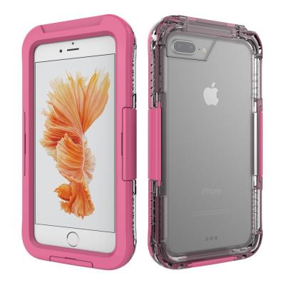 Coque silicone Fingerprint Identification Snow pour iPhone 7 plus 5.5 pouces - Rose