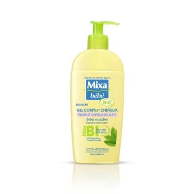 MIXA BÉBÉ GEL CORPS ET CHEVEUX BIO LOT DE 2