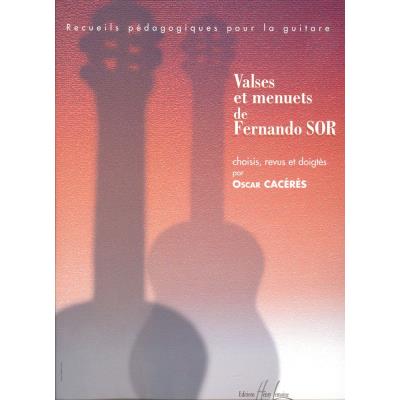 Partitions classique LEMOINE SOR FERNANDO - VALSES ET MENUETS - GUITARE Guitare