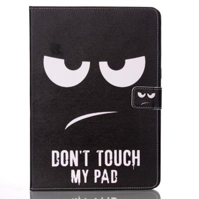 Etui en PU Smart pour iPad Air - Angry Face and Quote