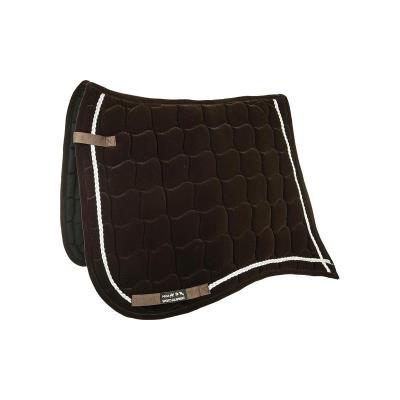 Tapis De Selle Antik Velours Dressage marron