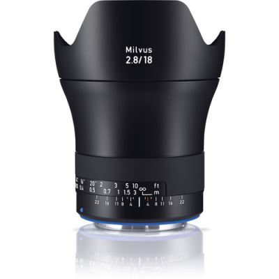 ZEISS objectif milvus t* 18 mm f/2,8 ze canon + paresoleil