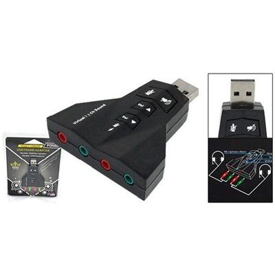Carte son USB 2 casques 2 micro 7.1 canaux