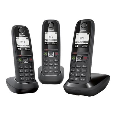 Gigaset AS405 Trio - téléphone sans fil avec ID d'appelant + 2 combinés supplémentaires