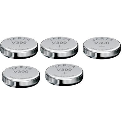 Varta 5 Piles oxyde argent V399 SR927W SR57 399 1,55V