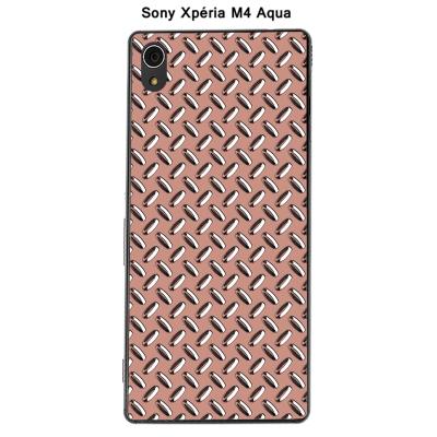 Coque Sony Xpéria M4 Aqua - Métal couleur Marsala