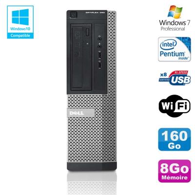 Pc dell optiplex 390 dt g630 2.7ghz 8go 160go graveur dvd wifi hdmi win 7 pro