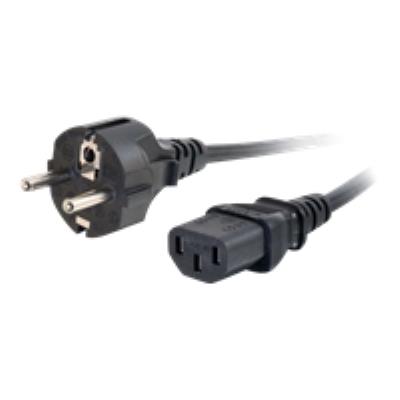 C2G Universal Power Cord - Câble d'alimentation - power CEE 7/7 (M) pour power IEC 60320 C13 - 2 m - moulé - noir - Europe