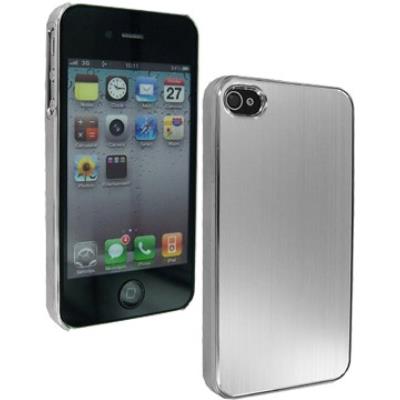 Coque aspect chrome et aluminium brossé gris Apple