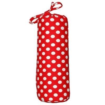 taftan - drap housse à pois rouge (40 x 80 cm) - rouge / blanc
