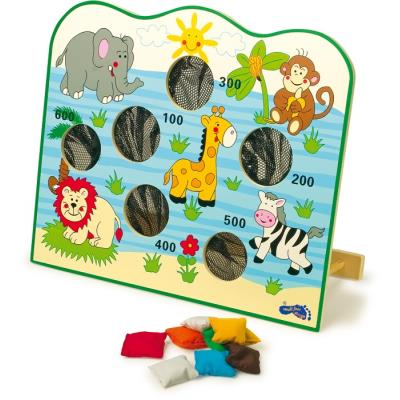 Jeu d'adresse du lancer les animaux d'Afrique Pablo
