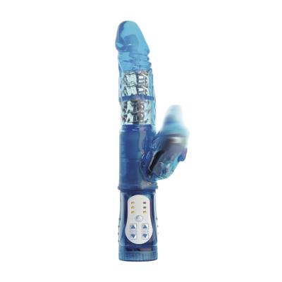 Vibromasseur à billes Toy Joy Dauphin bi-directionnel Bleu