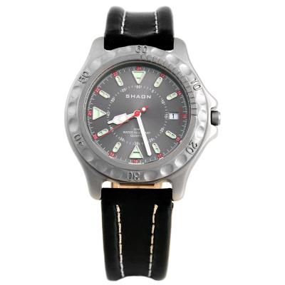 Montre SHAON/22-6102-84 en Cuir Noir