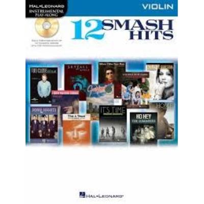Partitions variété, pop, rock... HAL LEONARD INSTRUMENTAL PLAY ALONG - 12 SMASH HITS + CD - VIOLIN Cordes