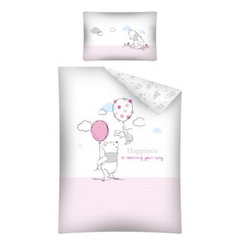 Winnie L Ourson Rose Parure De Lit Bebe Housse De Couette Coton Achat Prix Fnac
