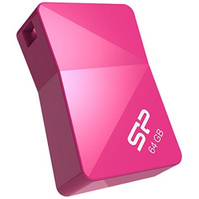 Silicon Power 16GB Touch T08 géométrique Mini USB 2.0 Flash Drive Rose sp016gbuf2t08 V1h)