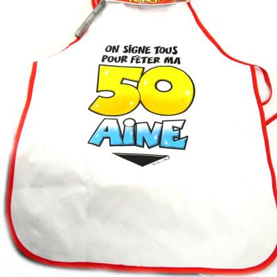 Tablier dédicace '50 ans'
