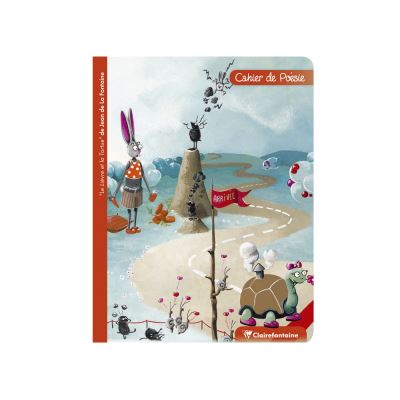 Cahier de Poésie - 17 x 22 cm - Le Lièvre Et La Tortue