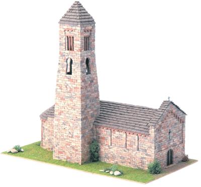 Maquette eglise romanica 3 domus kits