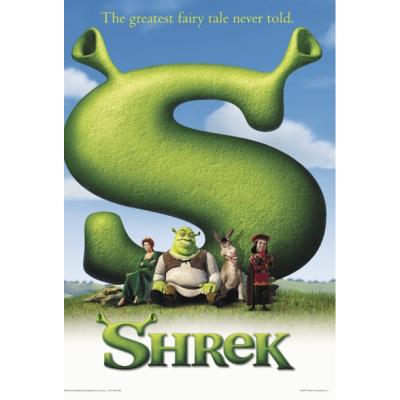 Poster Shrek + 1 Powerstrips©, tesa adh‚sifs double face-20pcs