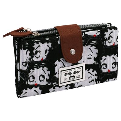 Betty Boop Noir Porte-monnaie, 18 cm, (Negro)