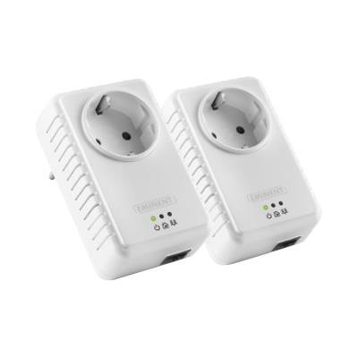 Eminent EM8033 - Starter Kit - bridge - HomePlug AV (HPAV) - aansluitbaar aan muur (pak van 2)
