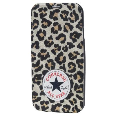 Converse PRINTED BOOKLET - Flip cover voor mobiele telefoon - doek - Luipaard - voor Samsung Galaxy S4