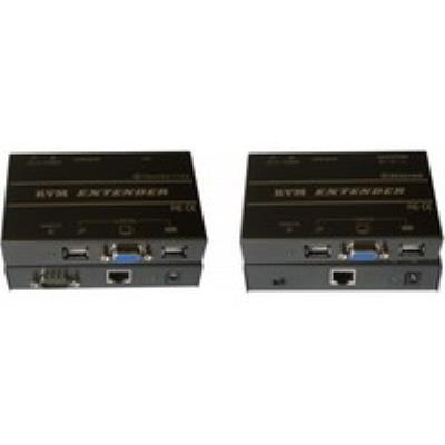 Kit d'extension KVM professionnel sur réseau Ethernet (jusqu'à 150 mètres) - Kit d'extension KVM grande distance (VGA / USB)