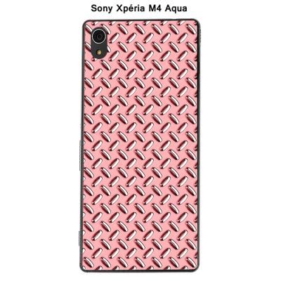 Coque Sony Xpéria M4 Aqua - Métal couleur Strawberry Ice